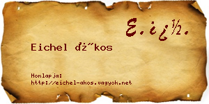 Eichel Ákos névjegykártya